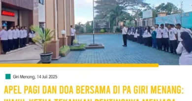 Apel Pagi dan Doa Bersama di PA Giri Menang: Wakil Ketua Tekankan Pentingnya Menjaga Amanah Apel Pagi dan Doa Bersama di PA Giri Menang: Wakil Ketua Tekankan Pentingnya Menjaga Amanah